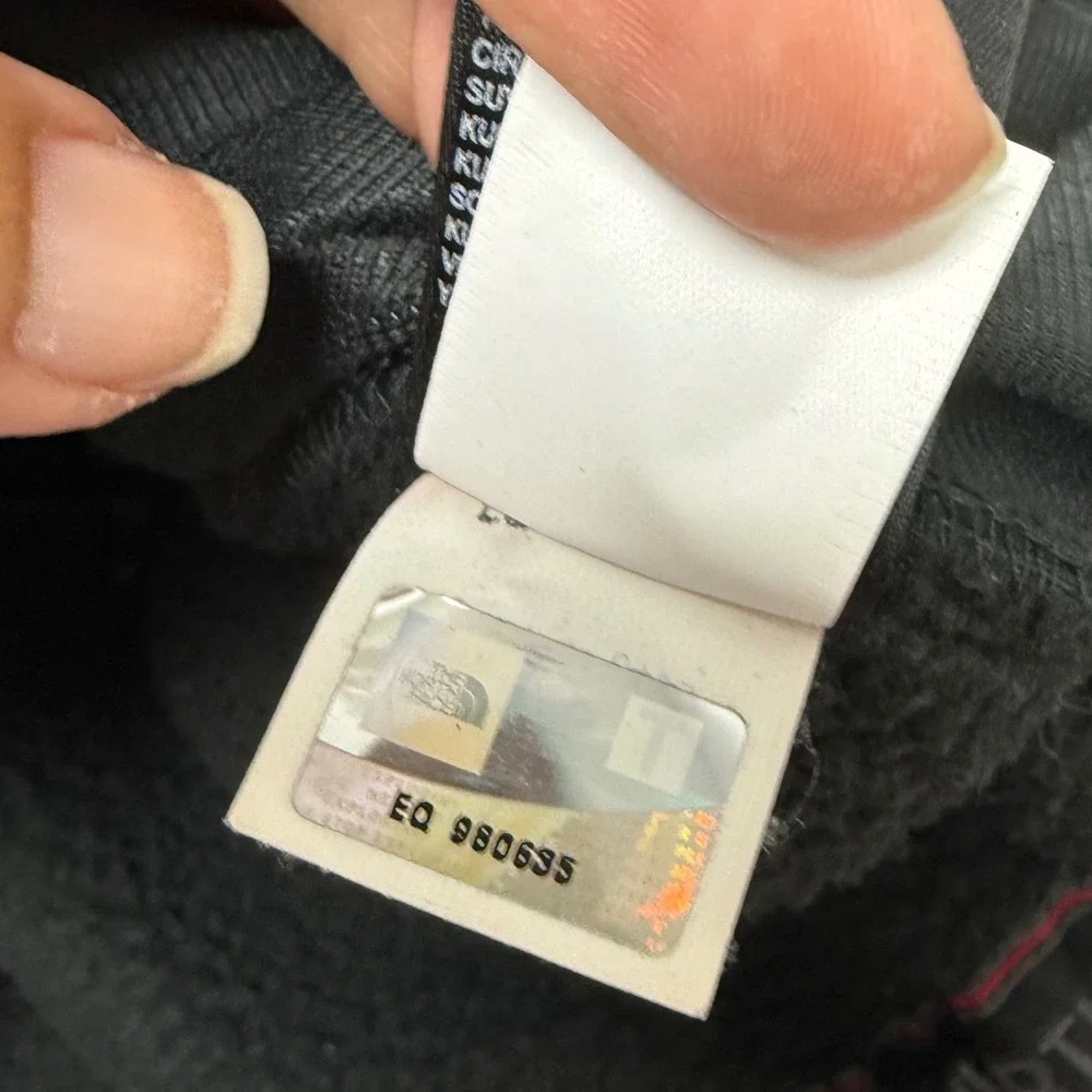 The North Face Salinas Fleece Jacket‎ Mens Large Black Full Zip Utility Coat L